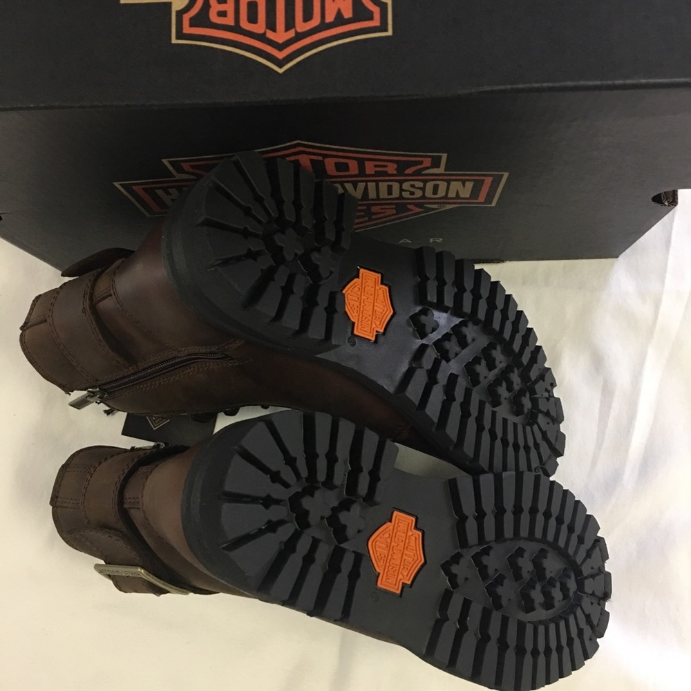 Last pair! Size 8.5 Harley Davidson Rustic Brown - Picture 7 of 8